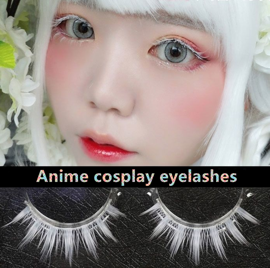 Anime cosplay white false eyelashes yv31283 Youvimi