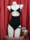 open chest strappy swimsuit yv50538