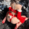 Off The Shoulder Christmas Lingerie Stockings Set yv50801