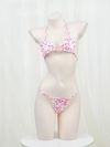 Pink Cow Pattern Bikini Set YV50659