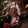 Christmas tight fishnet dress yv50813