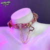 KORURACLUB-Double Heart Lock Collar YV50767