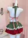 Red green underwear skirt yv50652