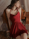 Silk women's nightdress yv50594