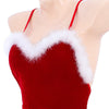 Christmas Backless Split Fuzzy Lingerie yv50807