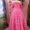 chamberofpastel & youvimi  Fuchsia pink volume tulle gown (secondhand, S-L)