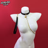 KORURACLUB-Gold Bell Collar Heart Leash YV50785