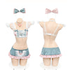 Cute blue two-piece maid outfit yv50616