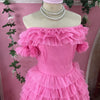 chamberofpastel & youvimi  Fuchsia pink volume tulle gown (secondhand, S-L)