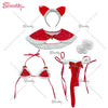 KORURACLUB-Cosplay Xmas Kitty Kawaii Lingerie（5-Piece Set）yv50739