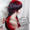 red and black wig yv50568