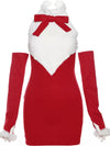 Red and white bow dress YV50653