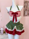 Red green underwear skirt yv50652