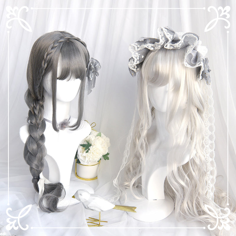 lolita granny grey long wig yv42820 – Youvimi