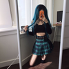 Review For Harajuku high waist plaid pleated skirt YV486