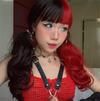 Review for Harajuku Lolita Red And Black Color Matching Wig yv42318