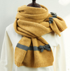 Cute knitted bow scarf yv42710