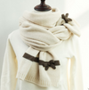 Cute knitted bow scarf yv42710