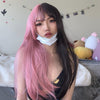 Review For Lolita Half Black Half Pink Wig Yv42195