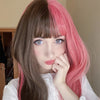 Review For Cute Pink Brown Wig Yv42853