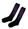 Punk embroidered dragon calf socks yv30171