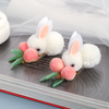 Cute plush rabbit hairpin yv30553