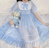 Japanese lolita bow lace dress yv30820